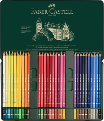 Faber Castell Polychromos Pencils 24 Colour Tin. 